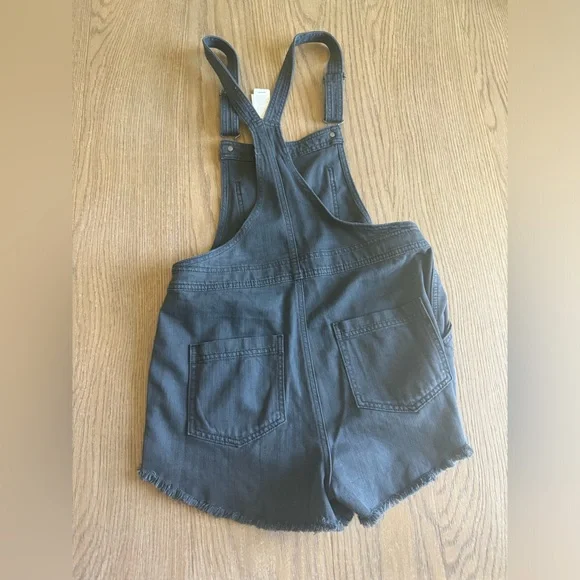 Aerie Denim Raw Hem Overalls - Picture 2 of 2
